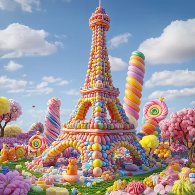 Candy Eiffel Tower