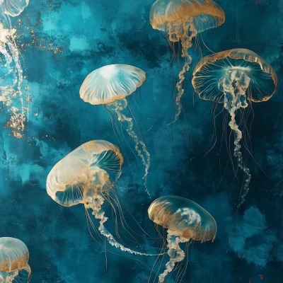 Elegant Jellyfish Wallpaper