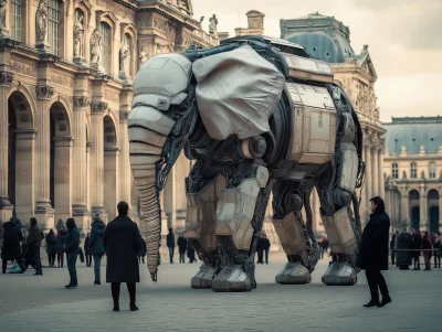 Robot Elephant in Paris