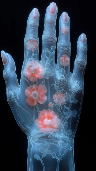 Artistic Hands with Floral Designs