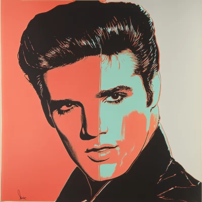 Bicolor Elvis Portrait