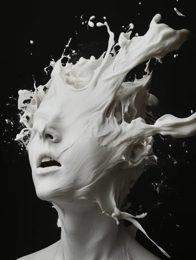 Surreal White Art