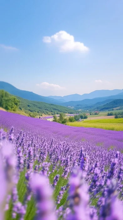 Lavender Flower Field