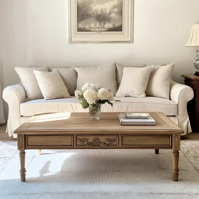 French Oak Coffee Table