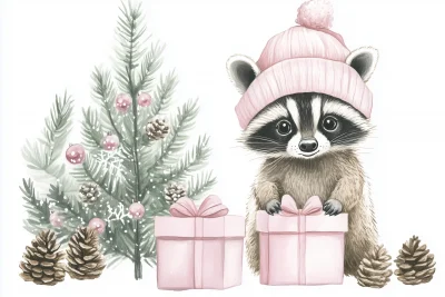 Cute Baby Girl Raccoon