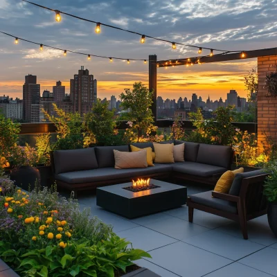 Urban Rooftop Oasis