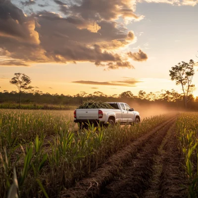 Isuzu Dmax at Sunset