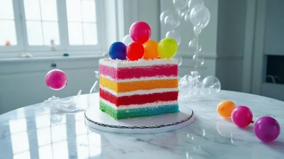 Rainbow Birthday Cake