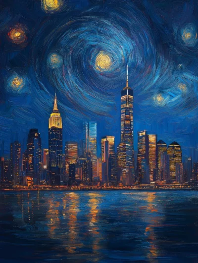 Starry Night Over New York