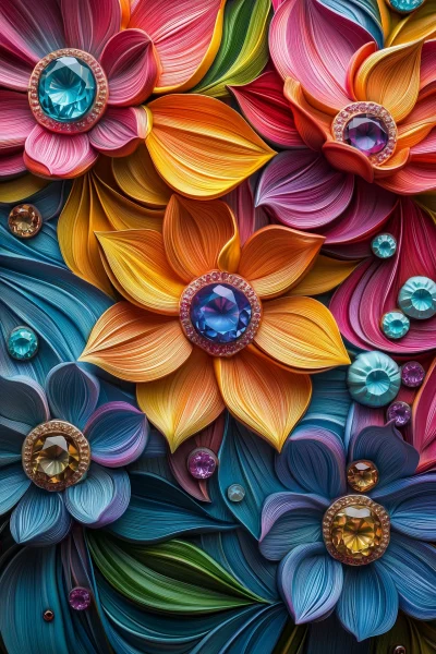 Colorful Flower Art