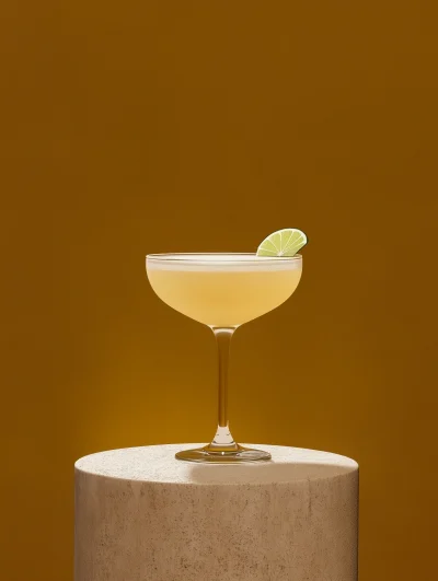 Cocktail on Stone Podium