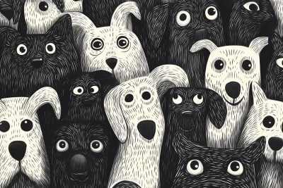 Doodle Dogs Pattern