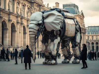 Robot Elephant in Paris