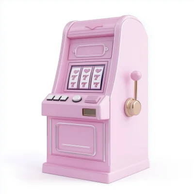 Pink Slot Machine Render