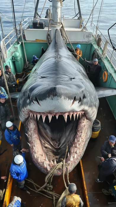 Giant Megalodon Caught