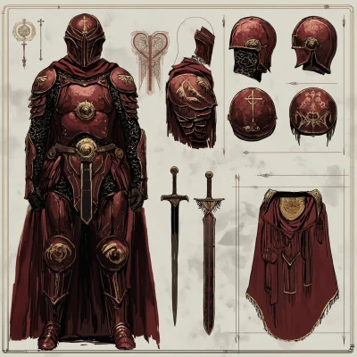 Crimson Knight’s Armor Design