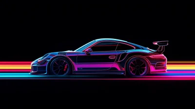 Neon Porsche GT3 RS