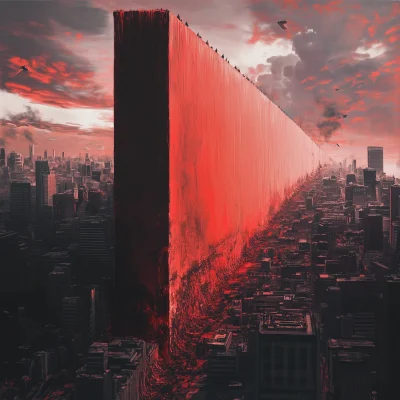 Giant Red Wall