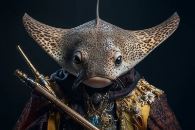 Epic Anthropomorphic Stingray Warrior