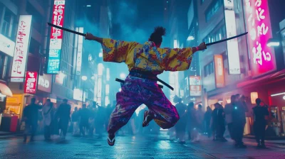 Neon Samurai Dance