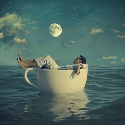 Man in Coffee Cup