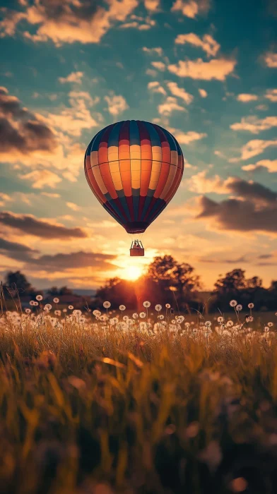 Macro Photography of a Hot Air Balloon