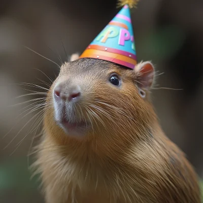 Capybara Birthday Wish