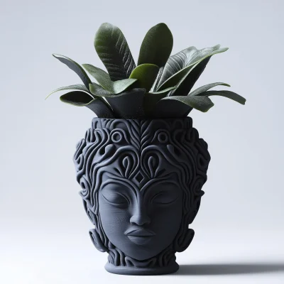 Modern African Themed Flower Pot