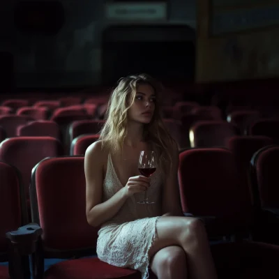 Model in Empty Theatre