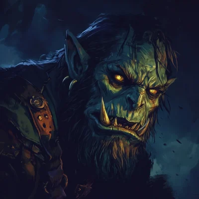 Orc Thug at Night