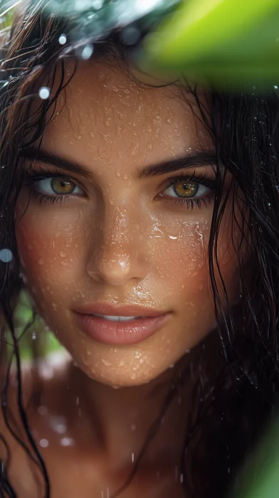 Attractive Model in the Rain