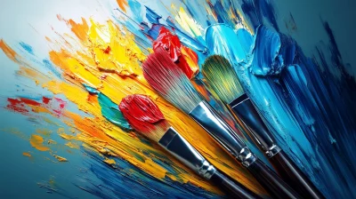 Colorful Brush Strokes