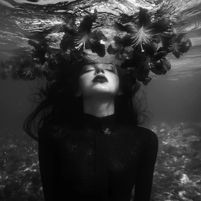 Surreal Underwater Portrait