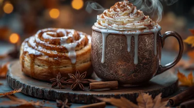 Steaming Chai and Cinnamon Rolls