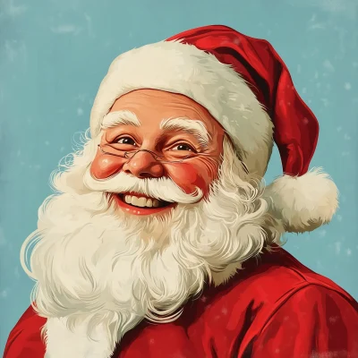 Vintage Santa Claus Illustration