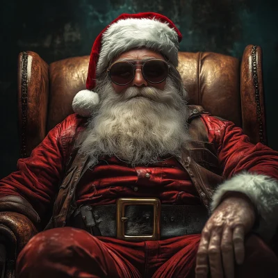 Badass Drunk Santa Claus