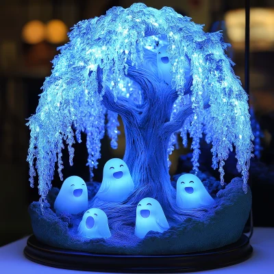 Singing Ghosts in a Bioluminescent Willow