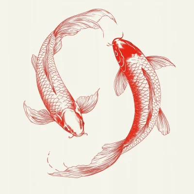 Koi Fish Yin Yang