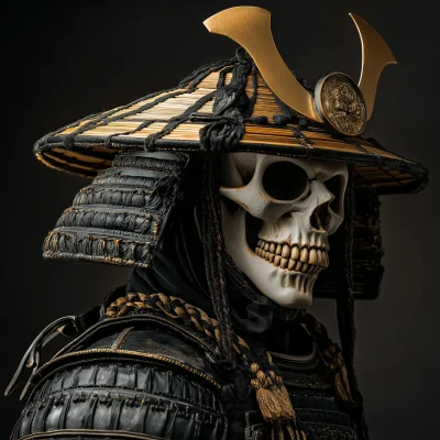 Classic Samurai Skull