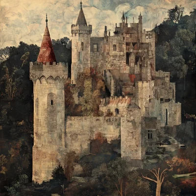 Medieval Castle Tapestry