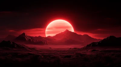 Crimson Sunset on Mars