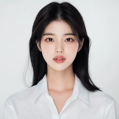 Formal ID Photo of a Beautiful Korean Woman