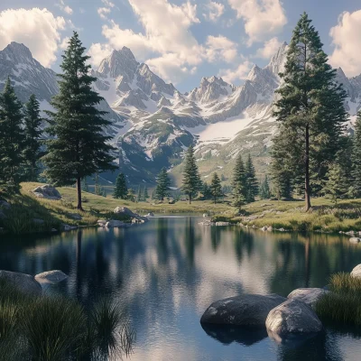 Serene Lake View