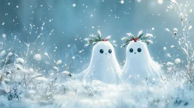 Festive Ghosts in Winter