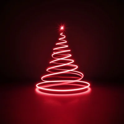 Neon Christmas Tree