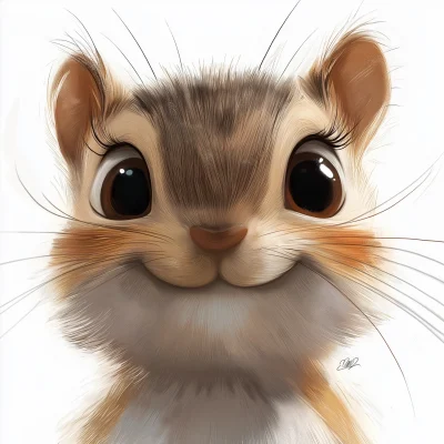 Anime Squirrel Face