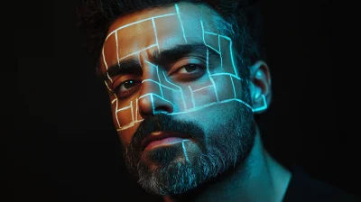 Geometric Portrait of Oscar Isaac