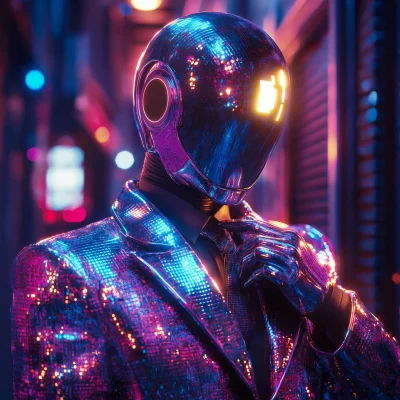 Robot in Disco Suit