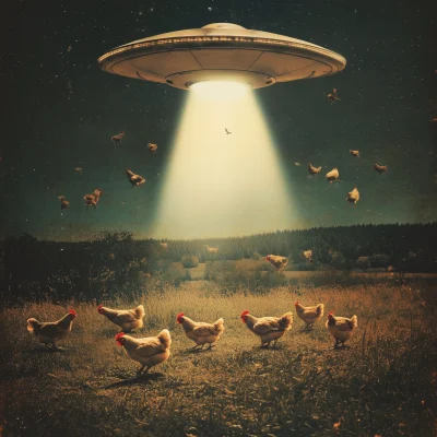 Chickens Under the UFO