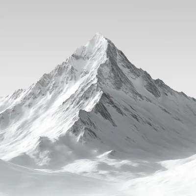 Snowy Mountain Landscape